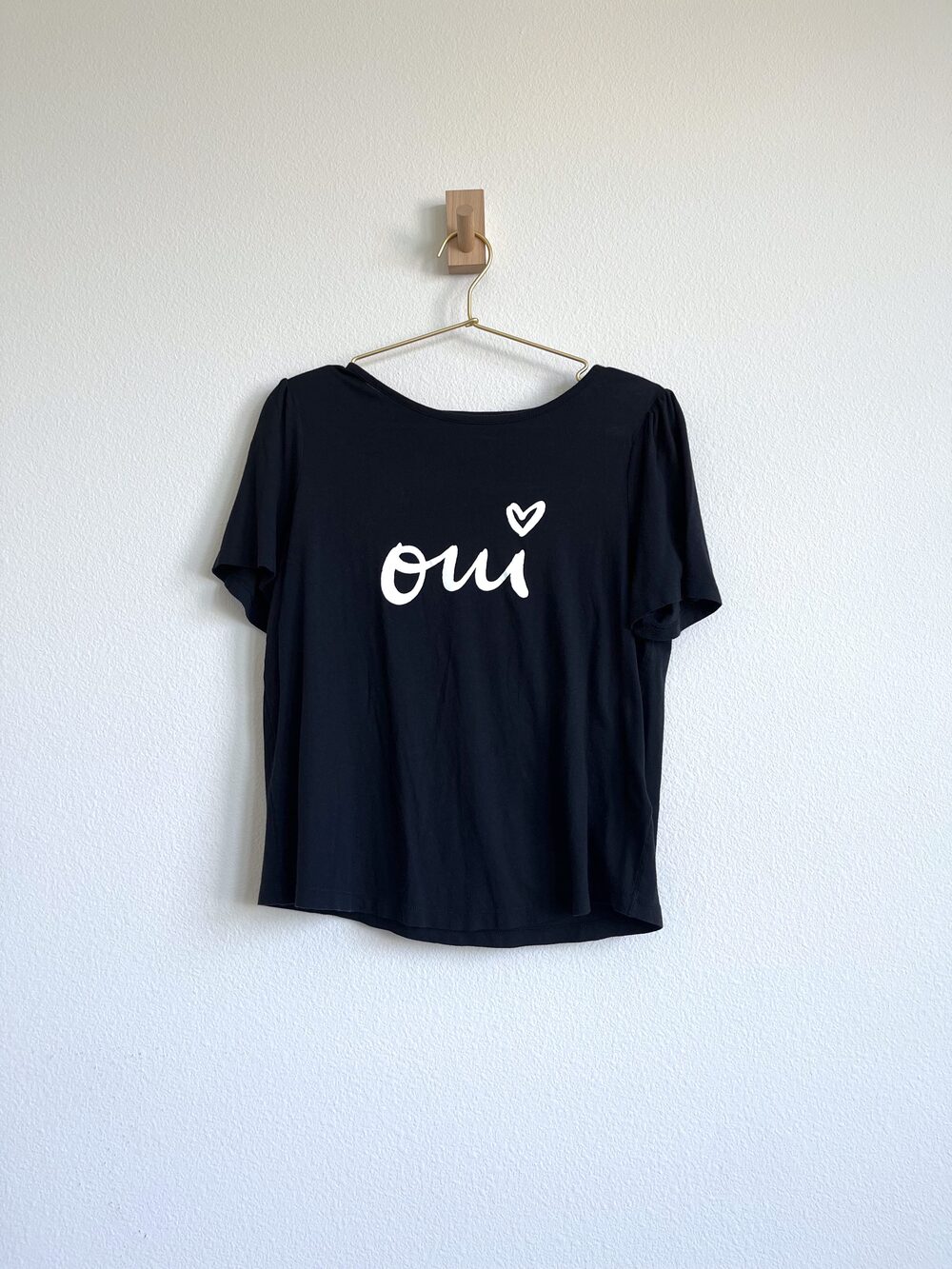 Anthropologie x Kera Till French Girl Coquette Graphic Knit Tee - Size S